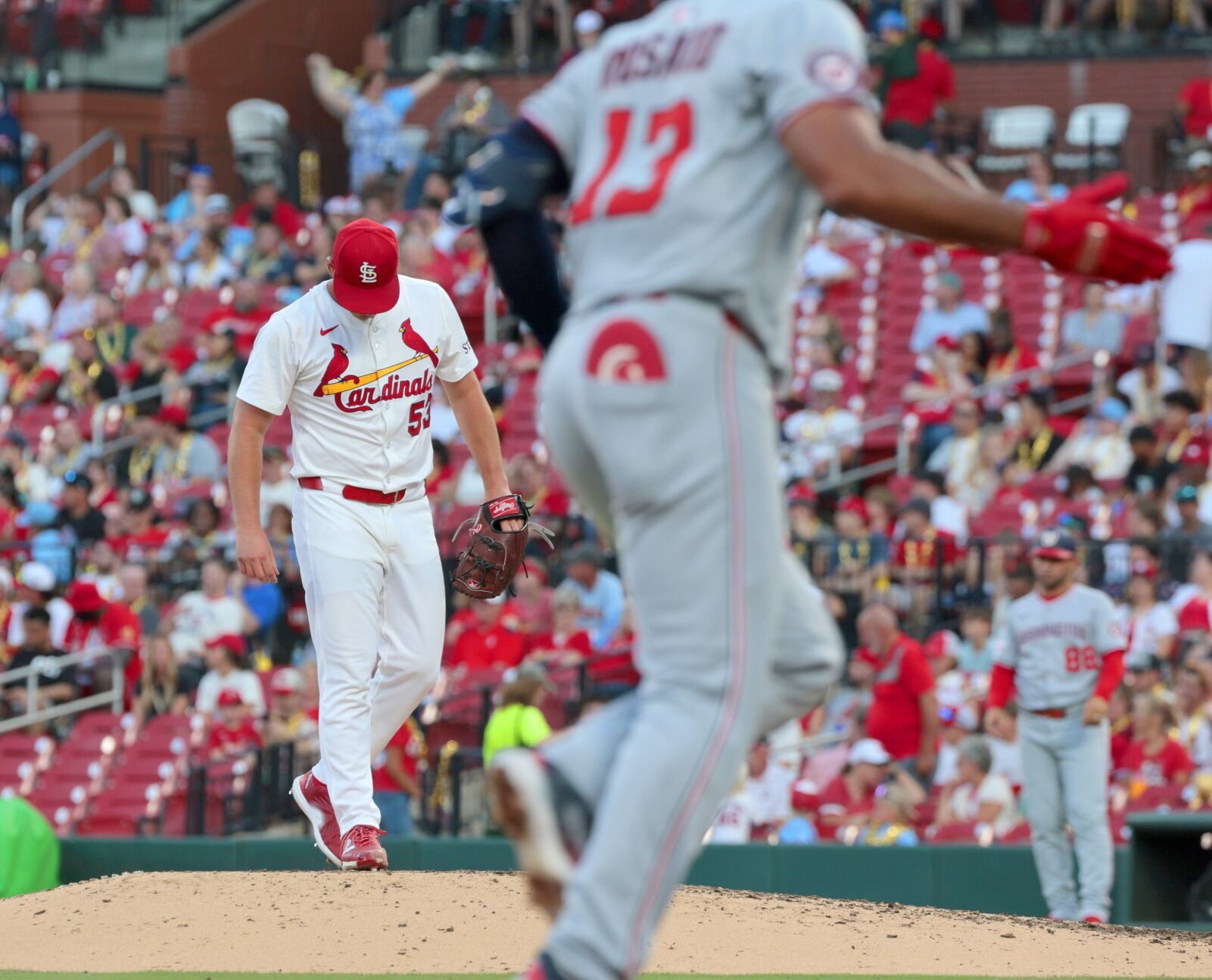 Pair of three-run innings, hard contact sink Andre Pallante, Cardinals in loss to Nationals